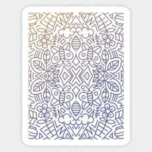 Decorative Art Digital Pattern 1 Sticker
